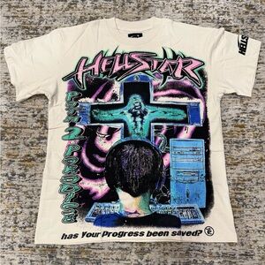 HELLSTAR Online Small T-Shirt - Cream